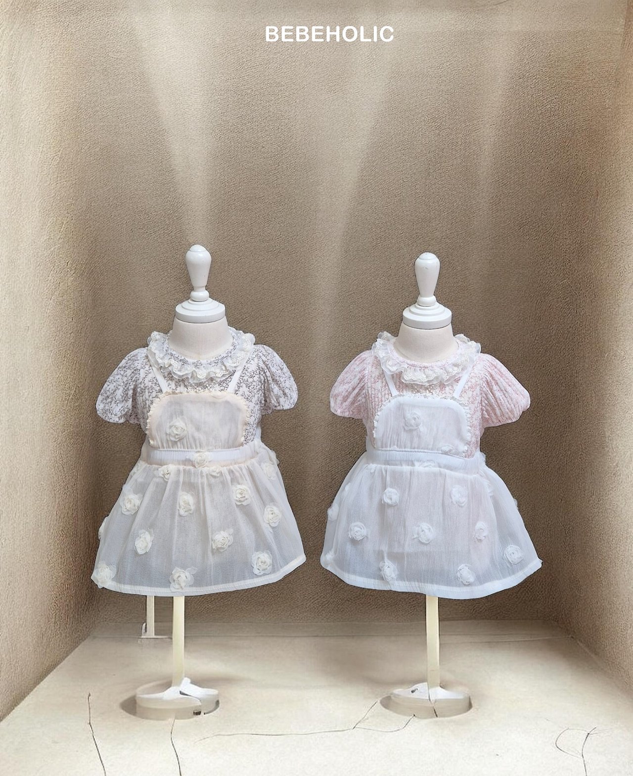 [Bebeholic] Chân váy tạp dề Rose | 로즈에이프런스커트-duoc-ban-tai-Jam Korea