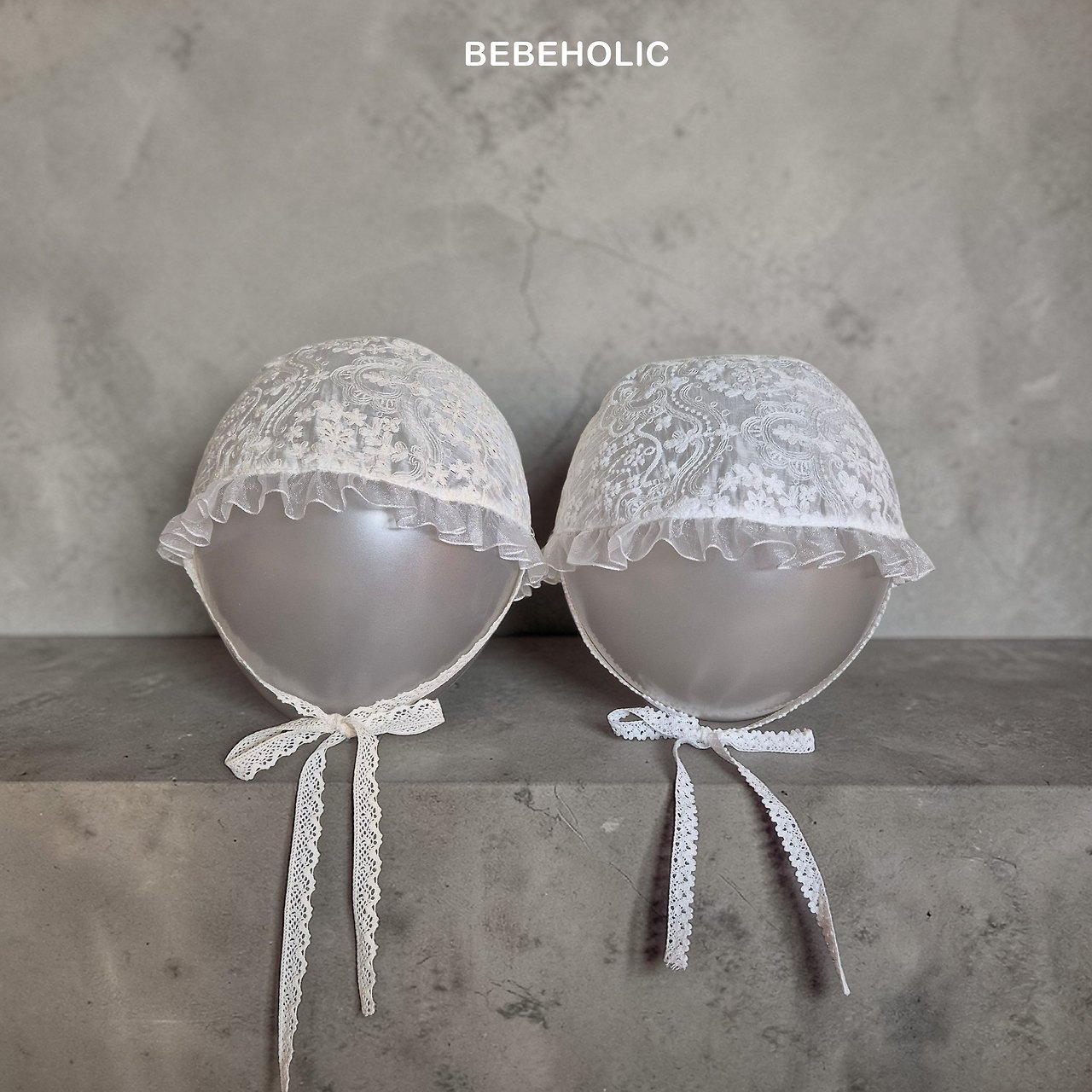 [Bebeholic] Bonnet ren Cap | 캡레이스보넷-duoc-ban-tai-Jam Korea