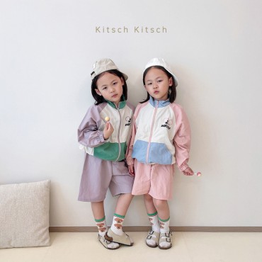 미키배색바람막이세트